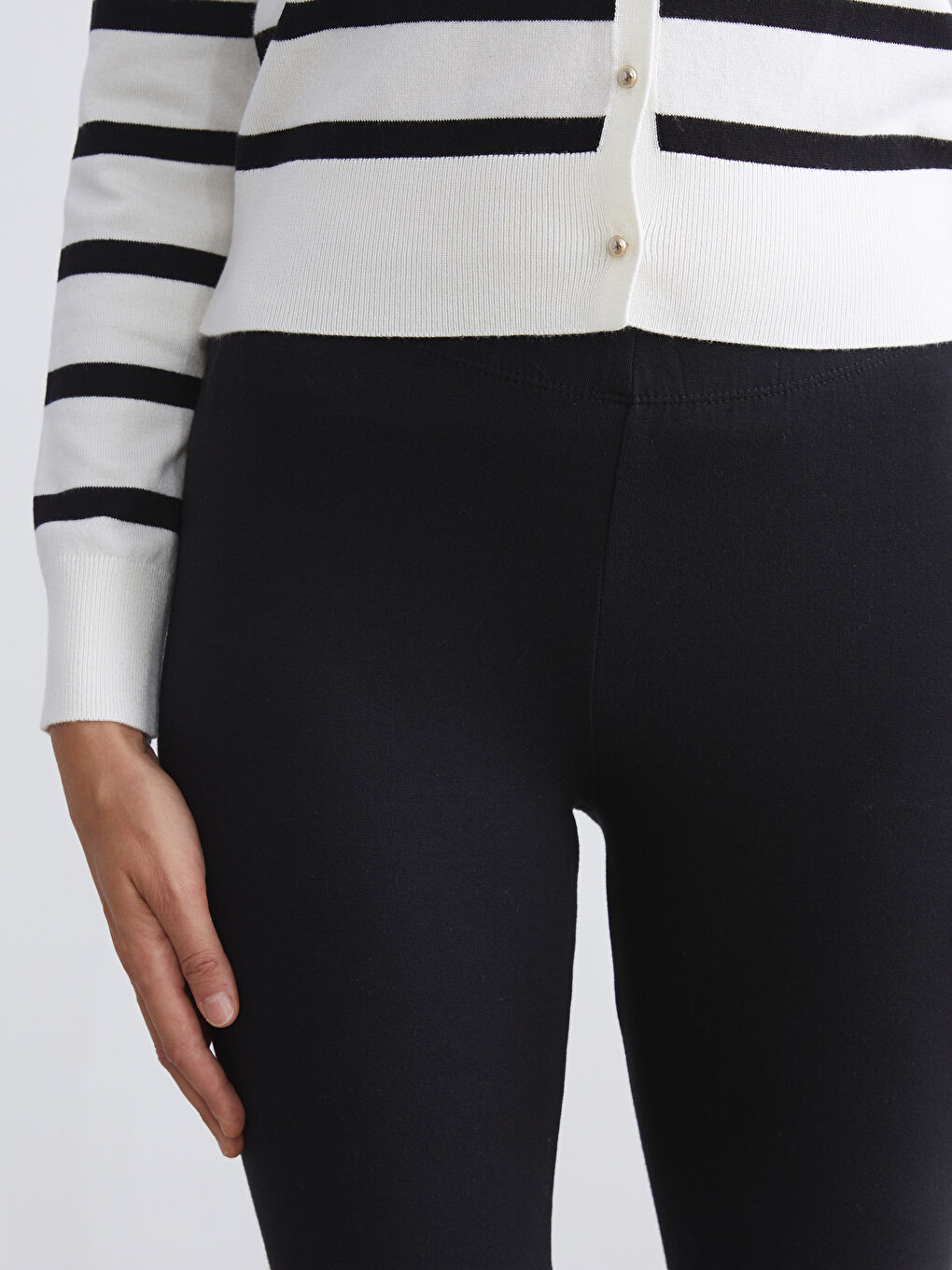 LCW Vision Leggings Für Damen Mit Elastischem Bund -W44584Z8-CVL