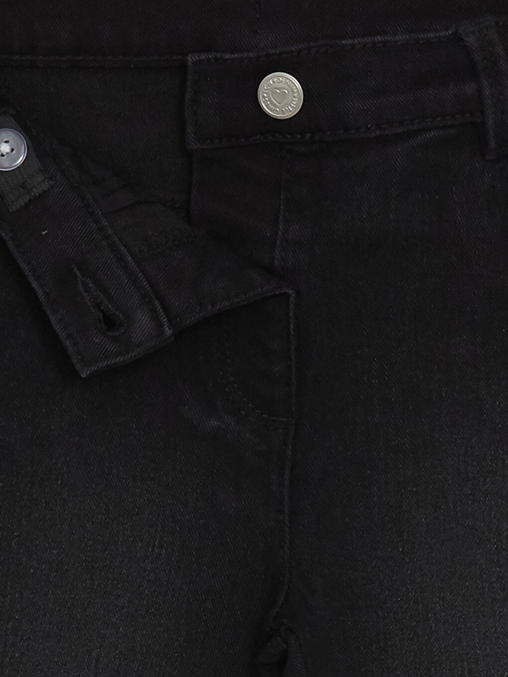 Elasticated Waist Girls' Jeans -W44751Z1-GRD