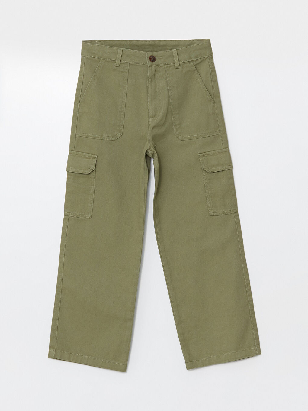 Girls' Trousers with Adjustable Elastic Waist