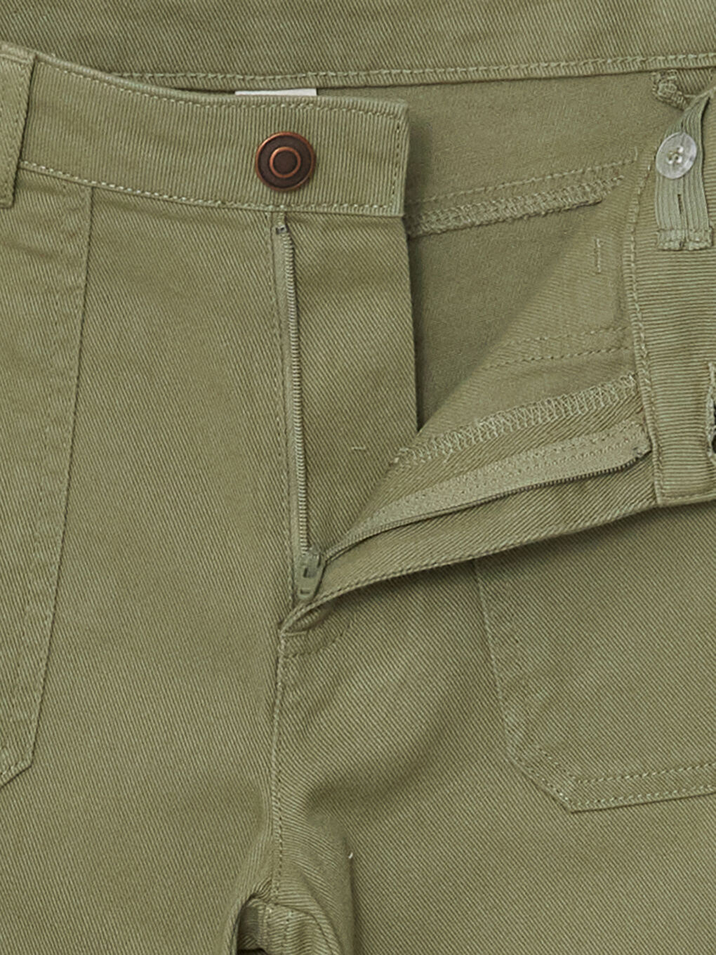 Girls' Trousers with Adjustable Elastic Waist-2