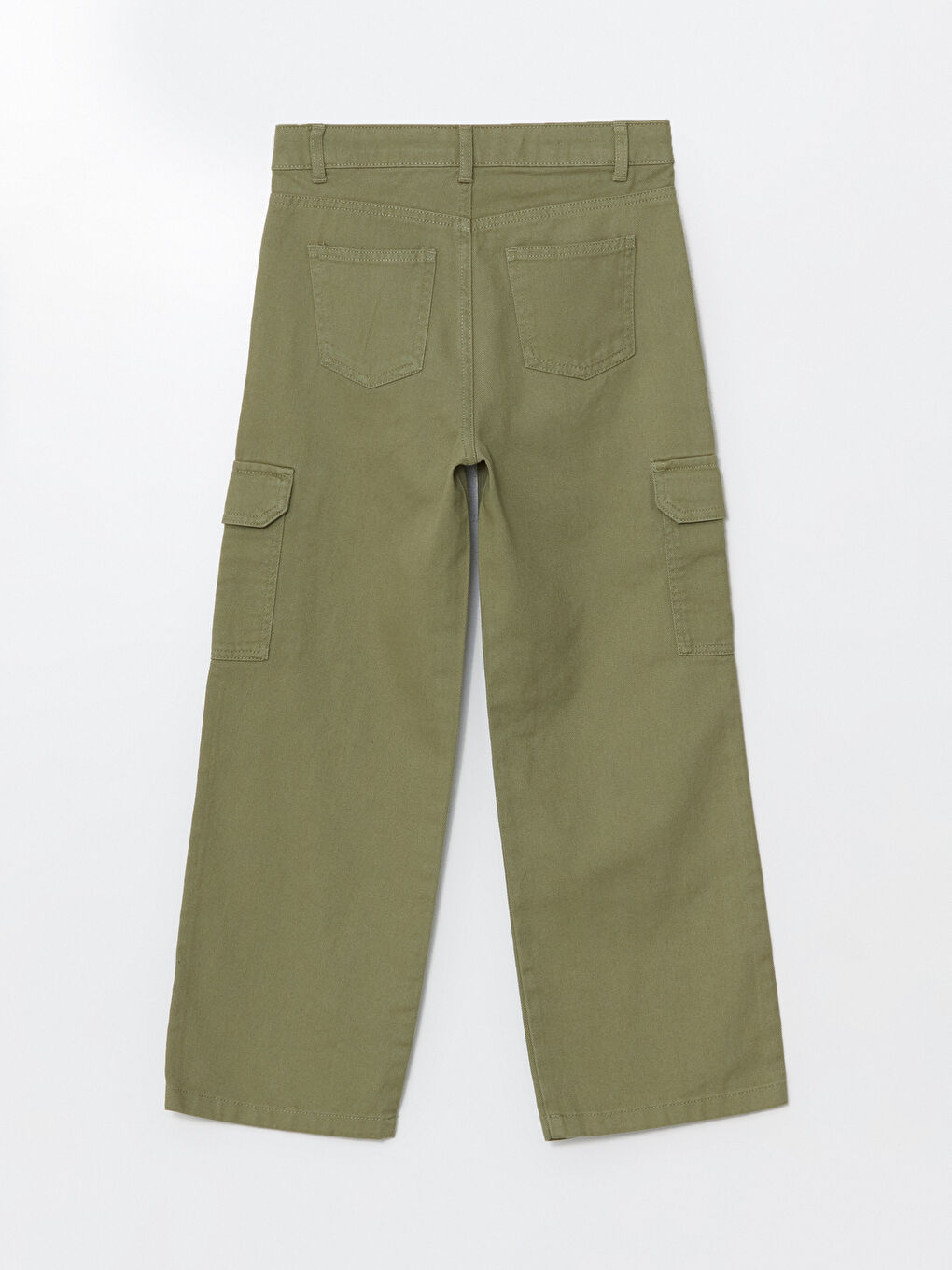 Girls' Trousers with Adjustable Elastic Waist-1