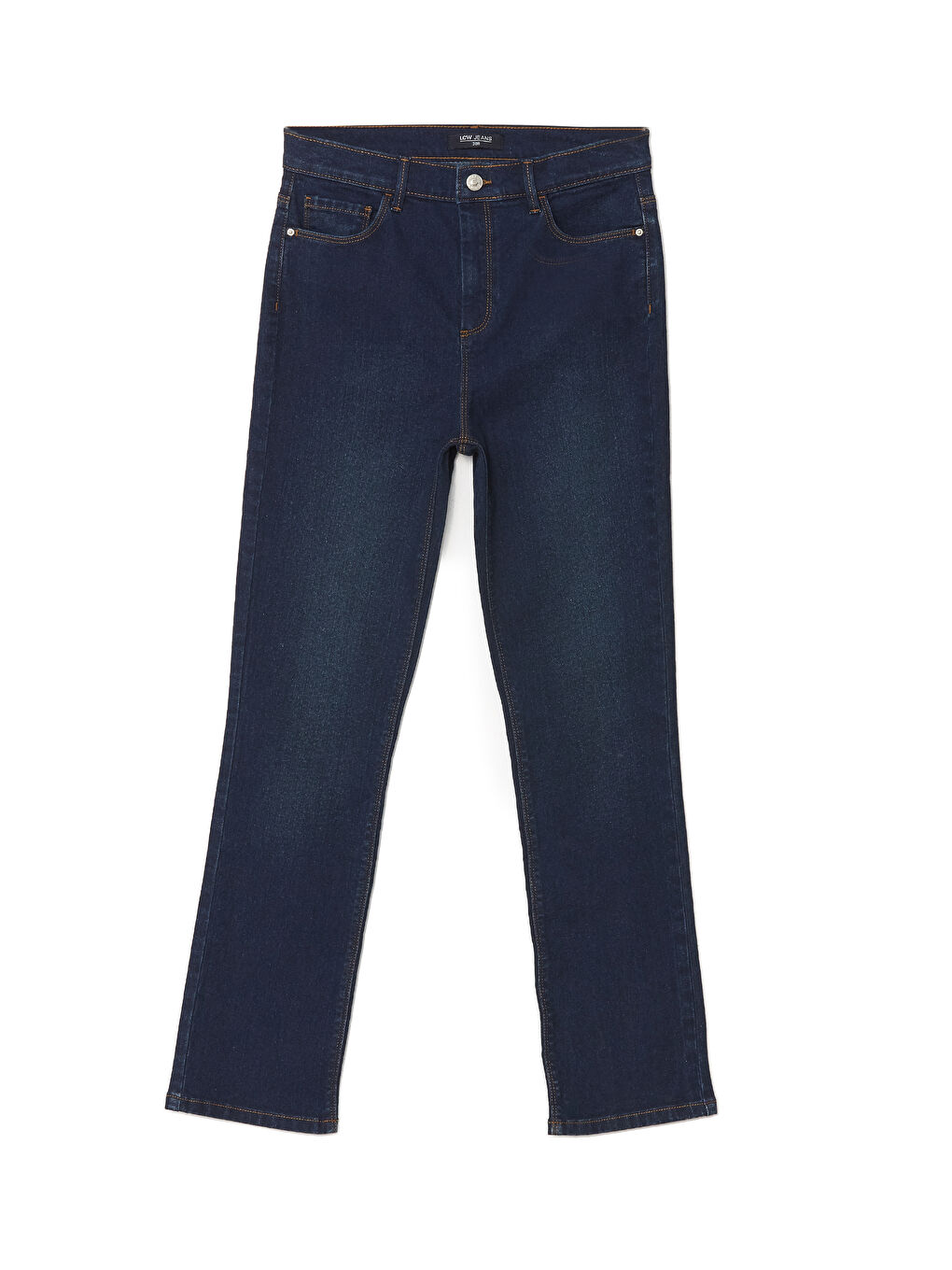 LCWAIKIKI Classic Koyu Rodeo Straight Fit Kadın Jean Pantolon - 4