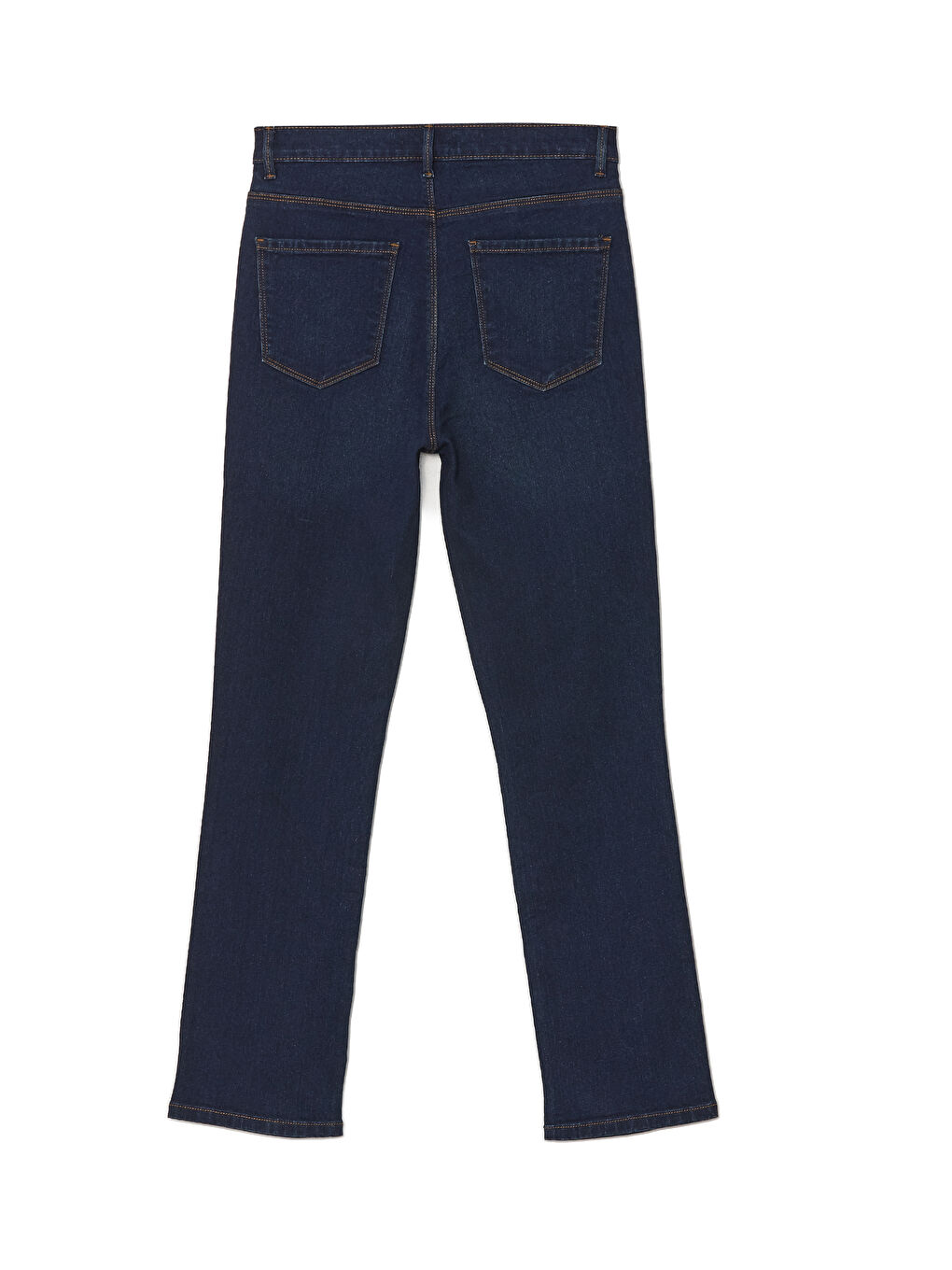 LCWAIKIKI Classic Koyu Rodeo Straight Fit Kadın Jean Pantolon - 5