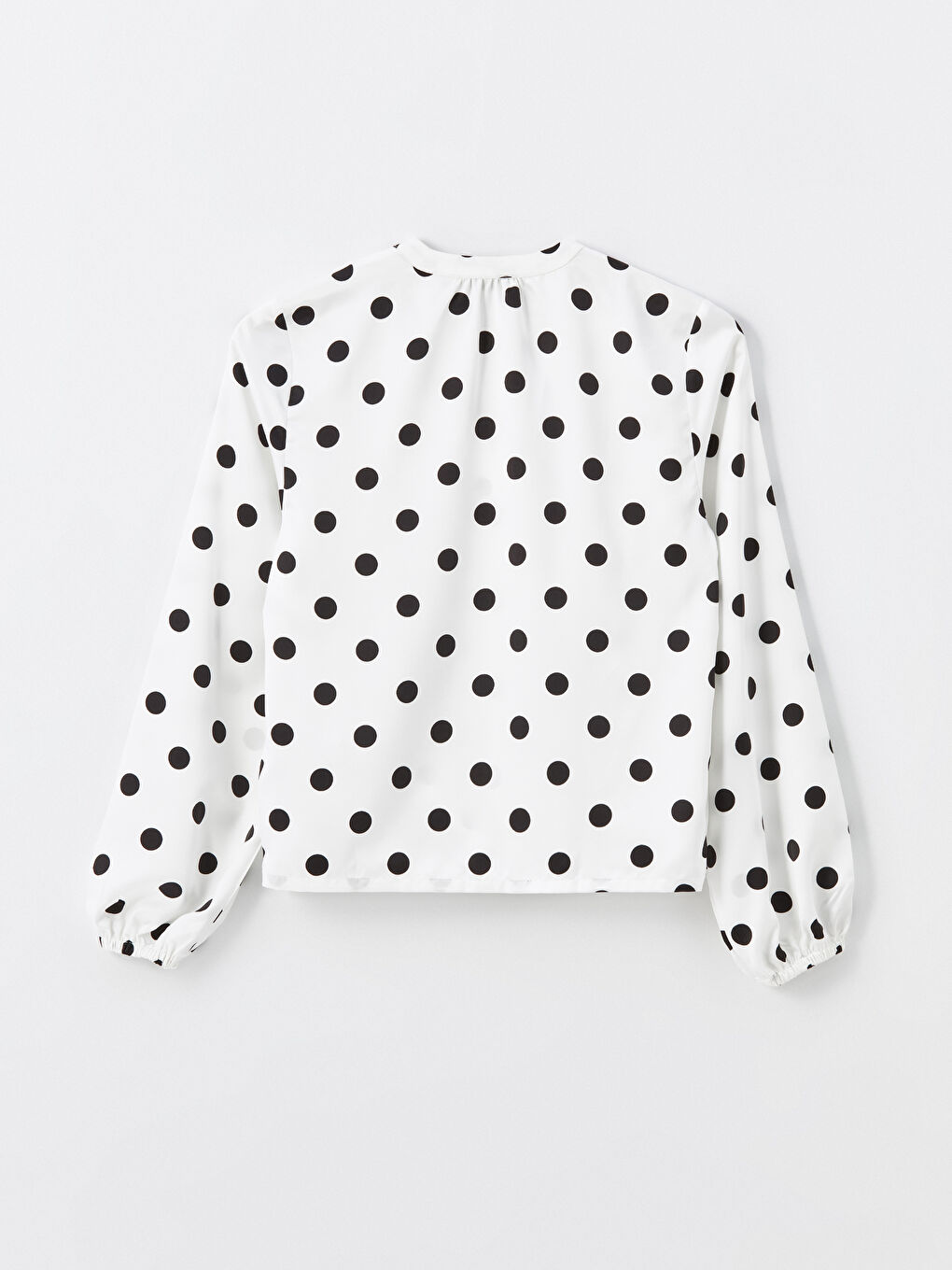 LC Waikiki Notch Neck Polka Dot Women's Blouse -W44858Z8-LRA
