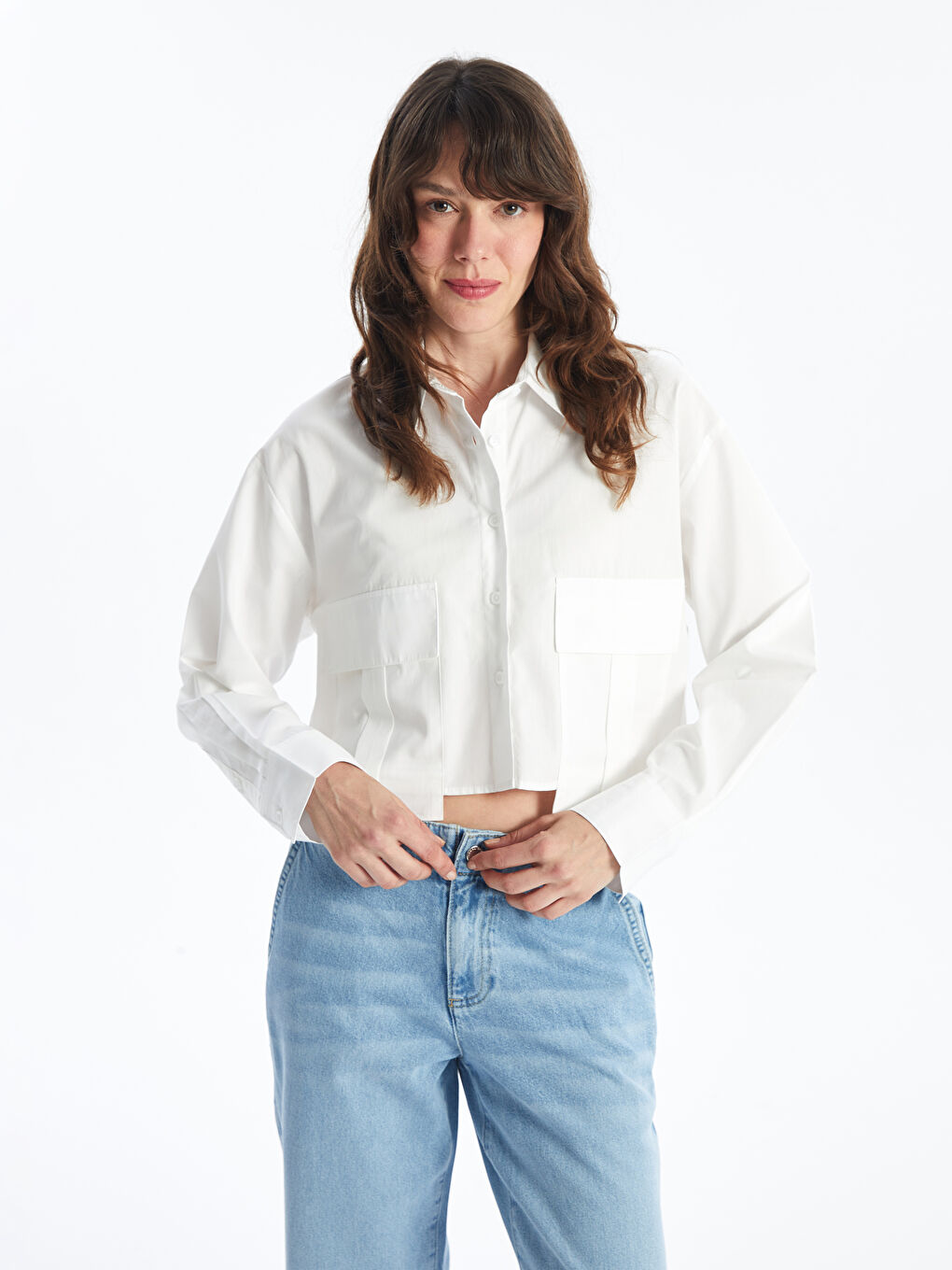 LCW Vision Crop Damenhemd -W44861Z8-R9J