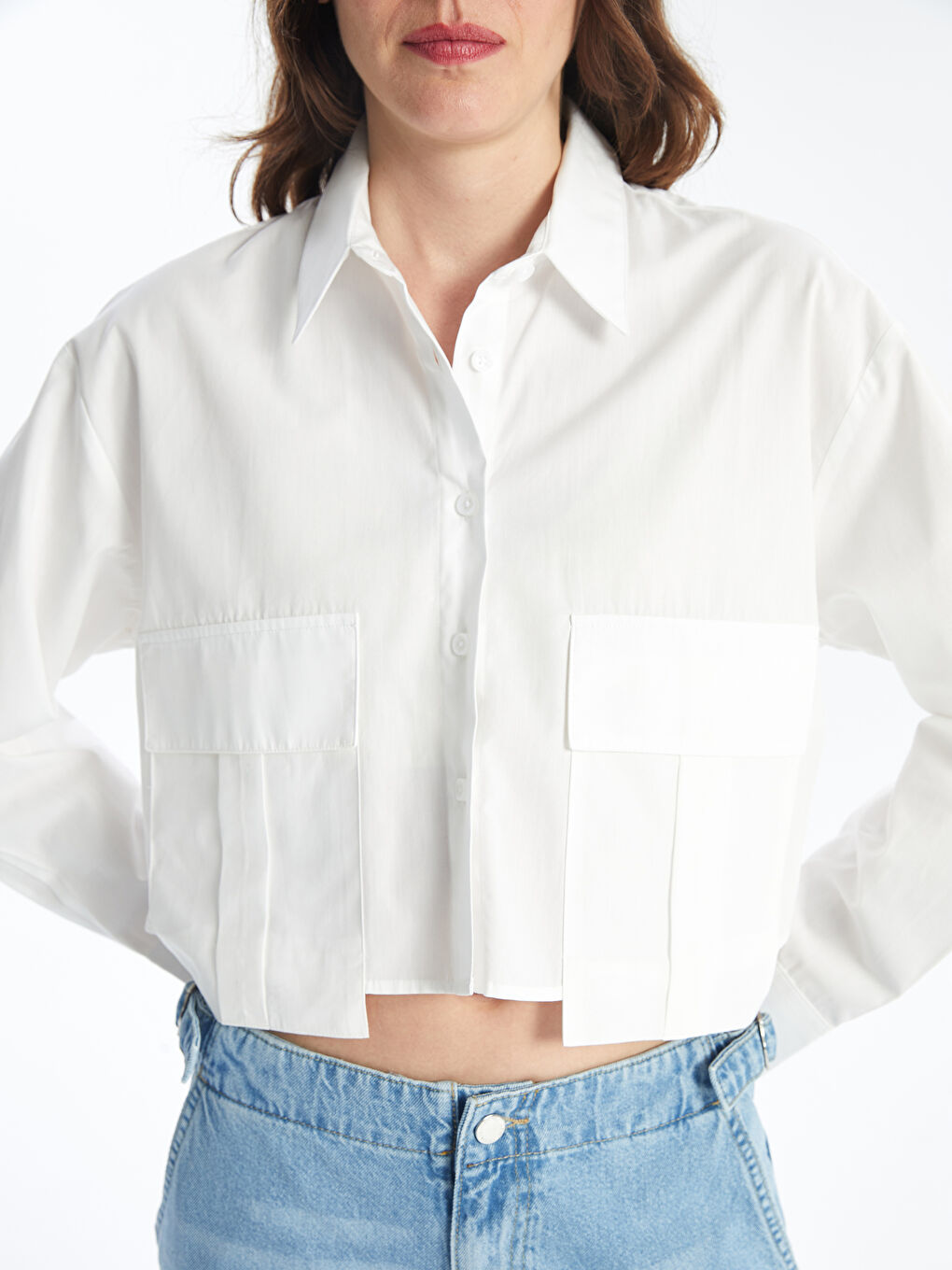 LCW Vision Crop Damenhemd -W44861Z8-R9J