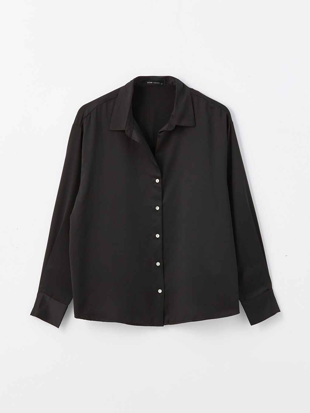 Oversize Satin Women's Shirt -W44876Z8-CVL