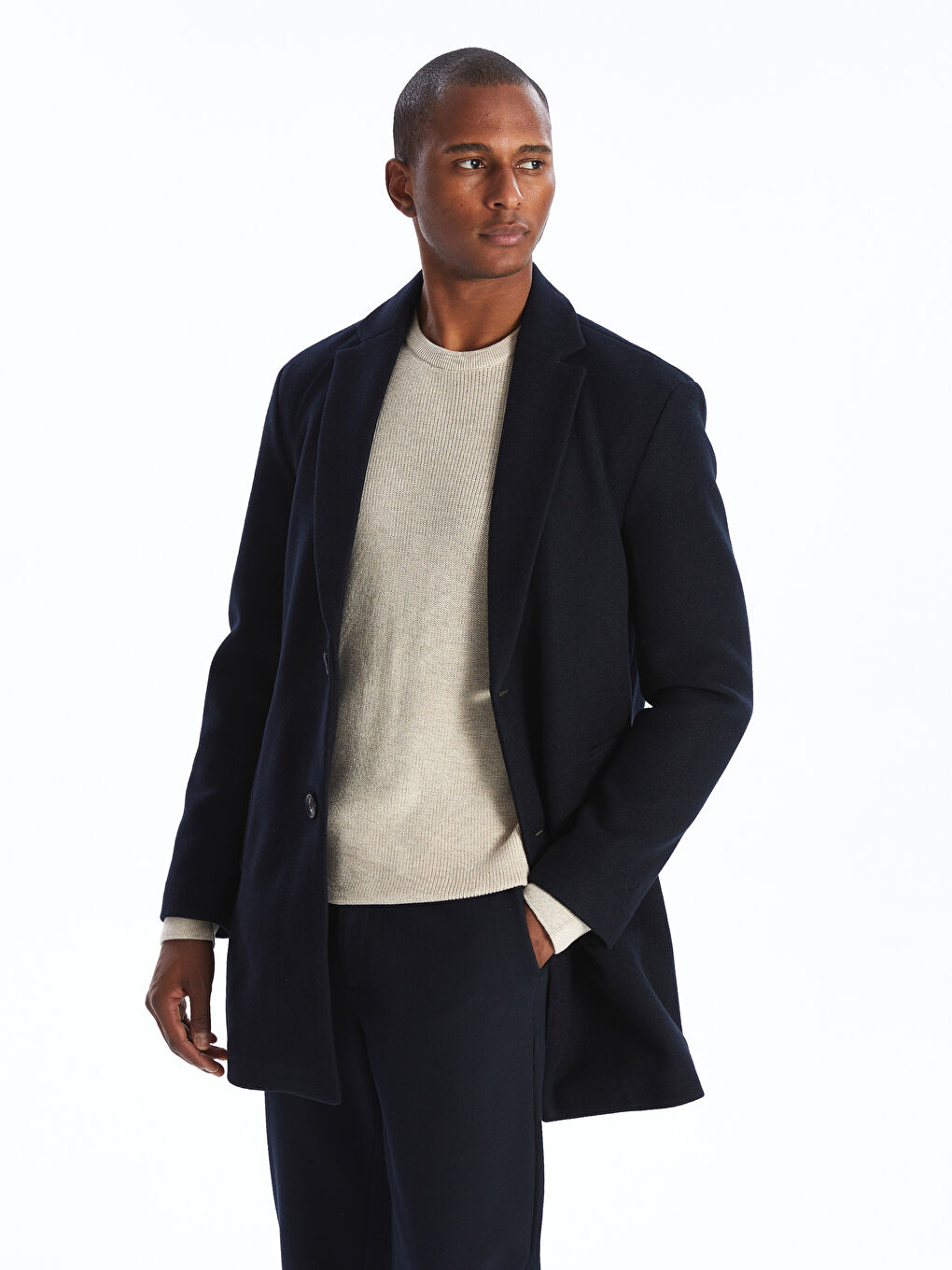 Standard Fit Jacket Collar Men's Cachet Coat-1