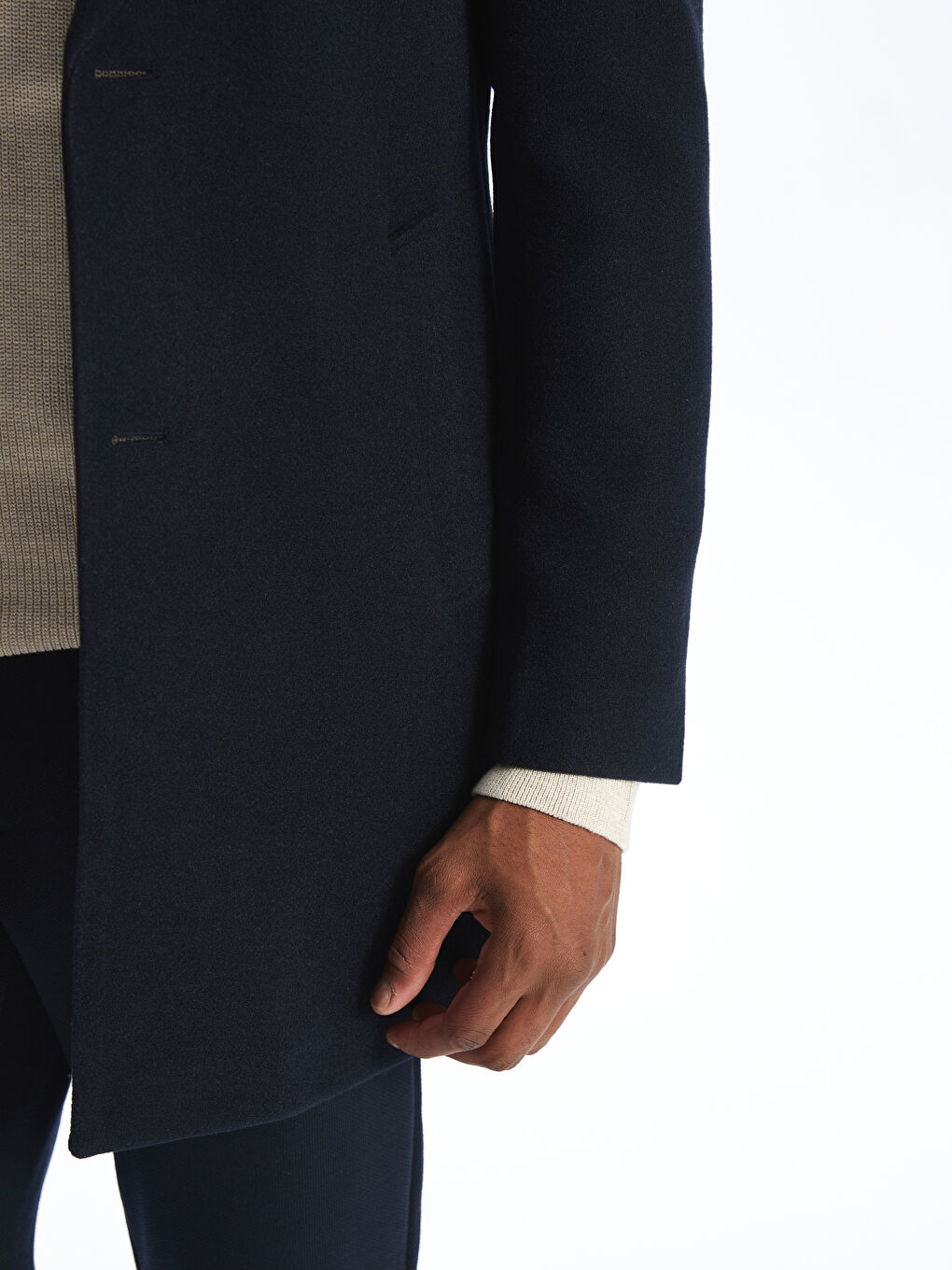 Standard Fit Jacket Collar Men's Cachet Coat-3