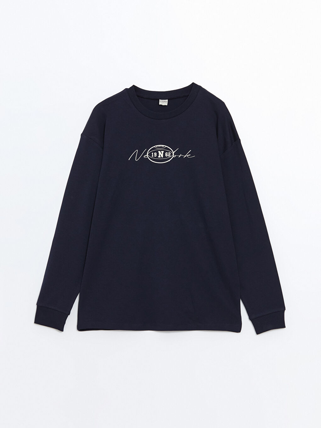LCW Kids Crew Neck Printed Long Sleeve Boys' T-Shirt -W44910Z4-R3V