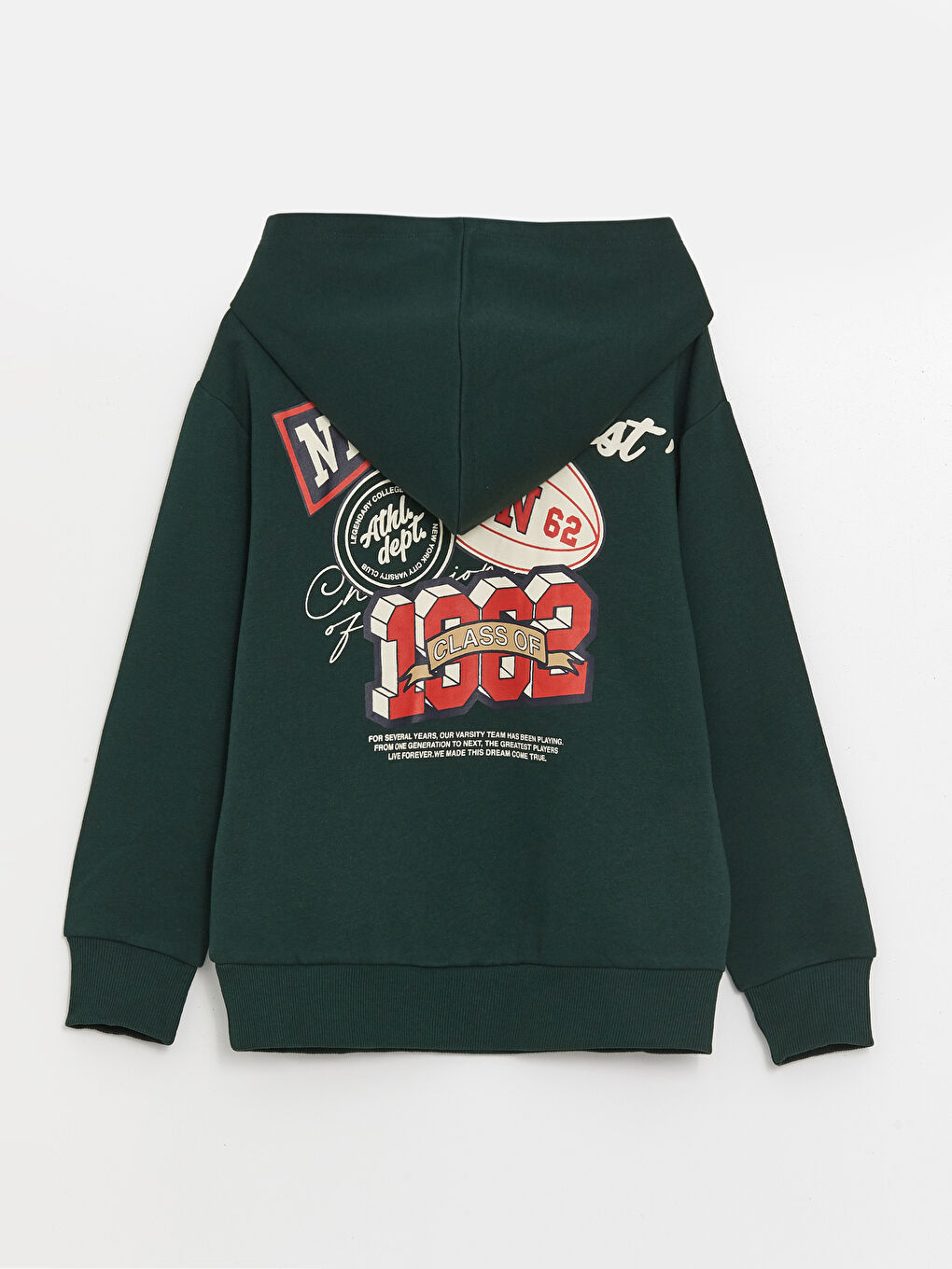 Свитшот с капюшоном для мальчиков, разработанный для тепла.-1