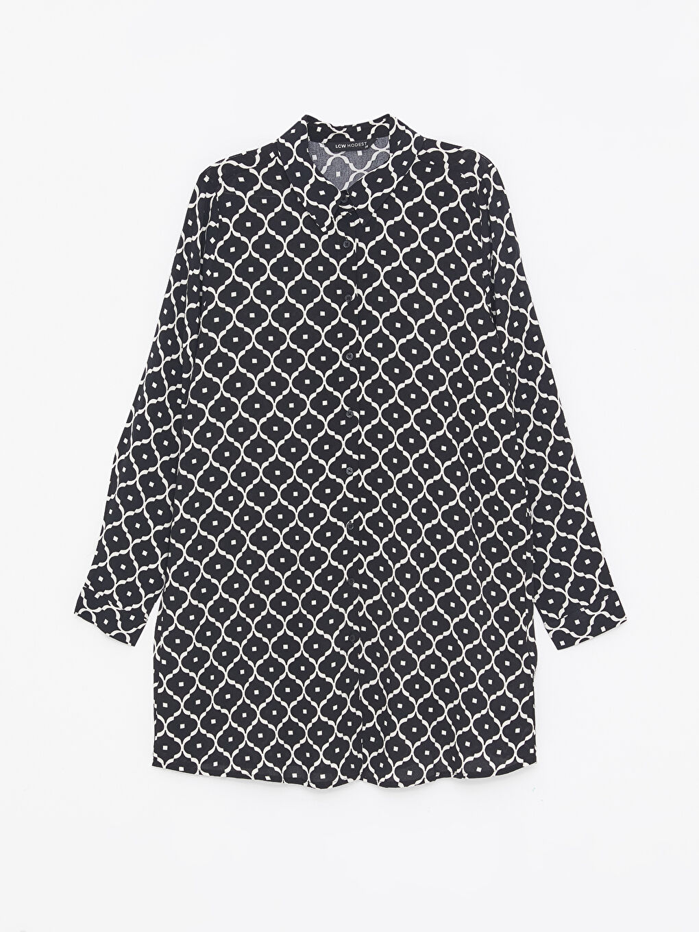 Patterned Women's Shirt Tunic-4