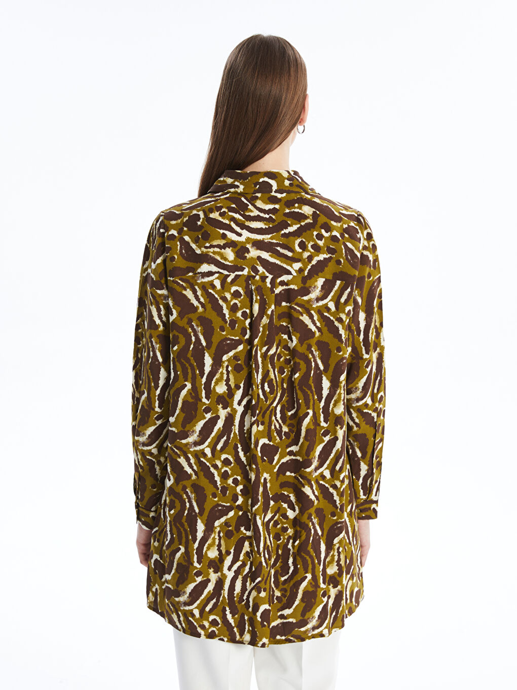 تونيك قميص نسائي منقوش-3