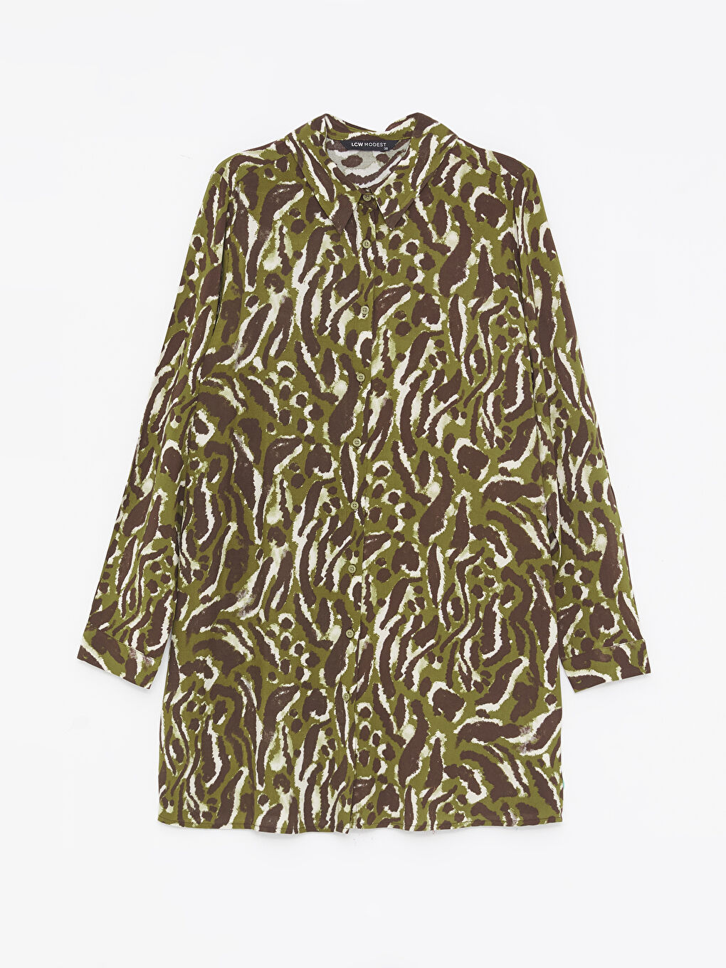 تونيك قميص نسائي منقوش-4