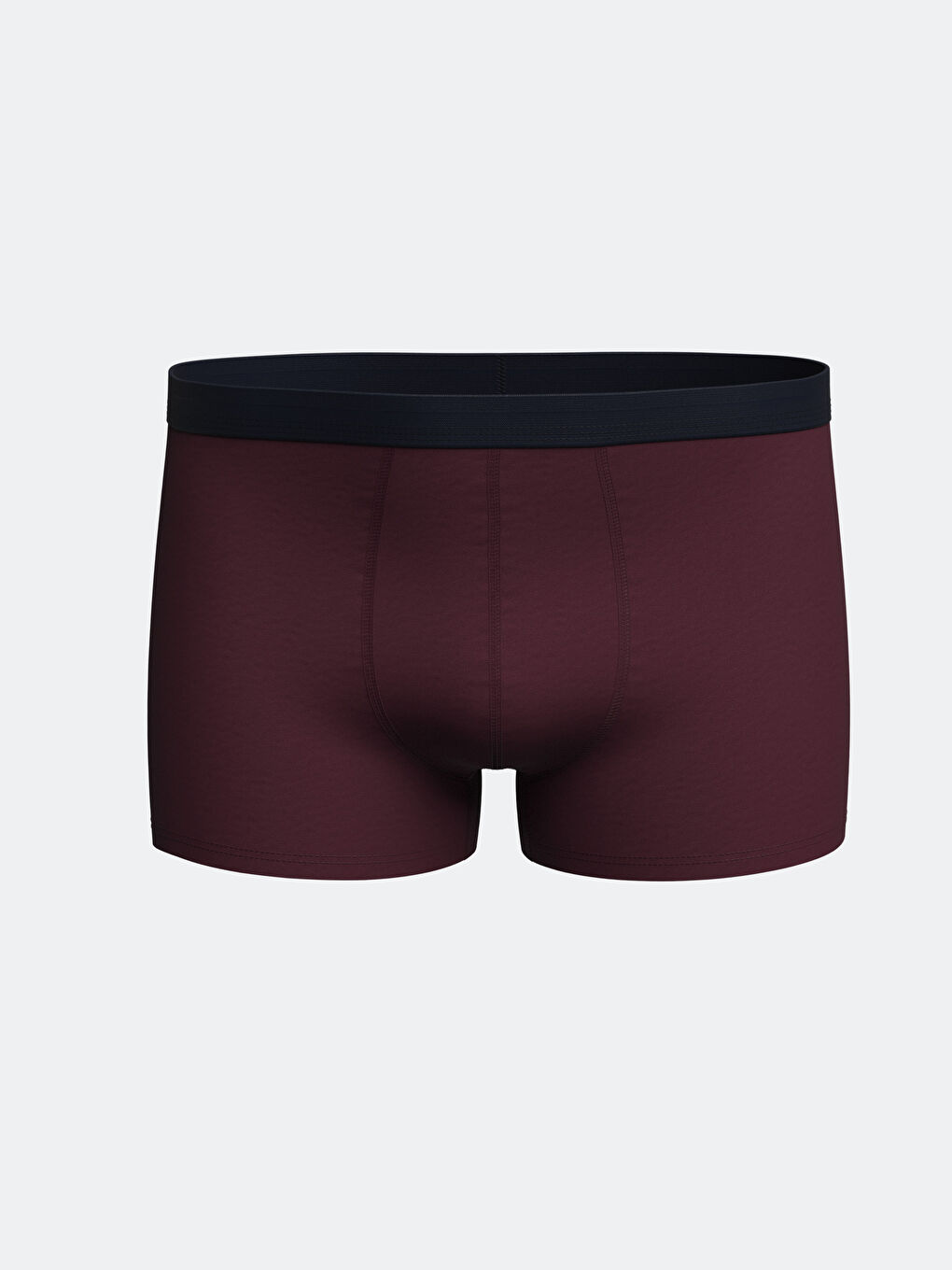 Bordo Standart Kalıp Pamuklu Esnek Erkek Boxer