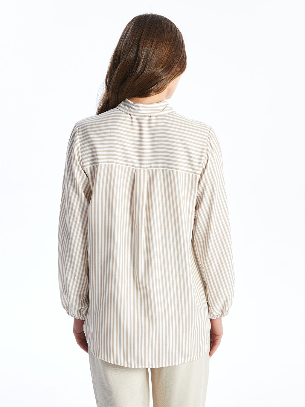 LCWAIKIKI Maternity Striped Long Sleeve Maternity Shirt -W44991Z8-LE8
