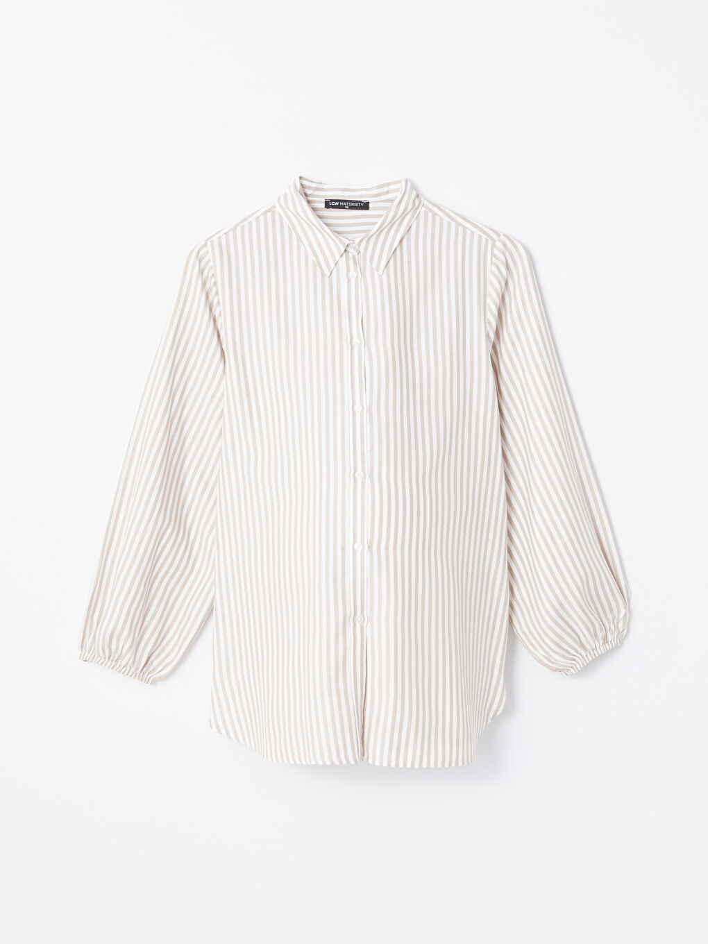 LCWAIKIKI Maternity Striped Long Sleeve Maternity Shirt -W44991Z8-LE8