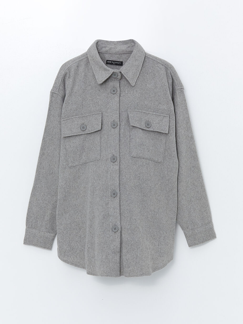LCWAIKIKI Maternity Oversize Maternity Shirt Jacket -W44996Z8-JMD