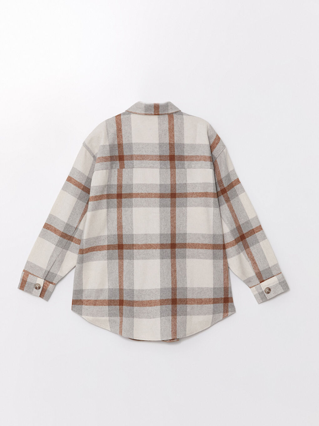 LCWAIKIKI Maternity Plaid Oversize Maternity Shirt Jacket -W44996Z8-LKQ
