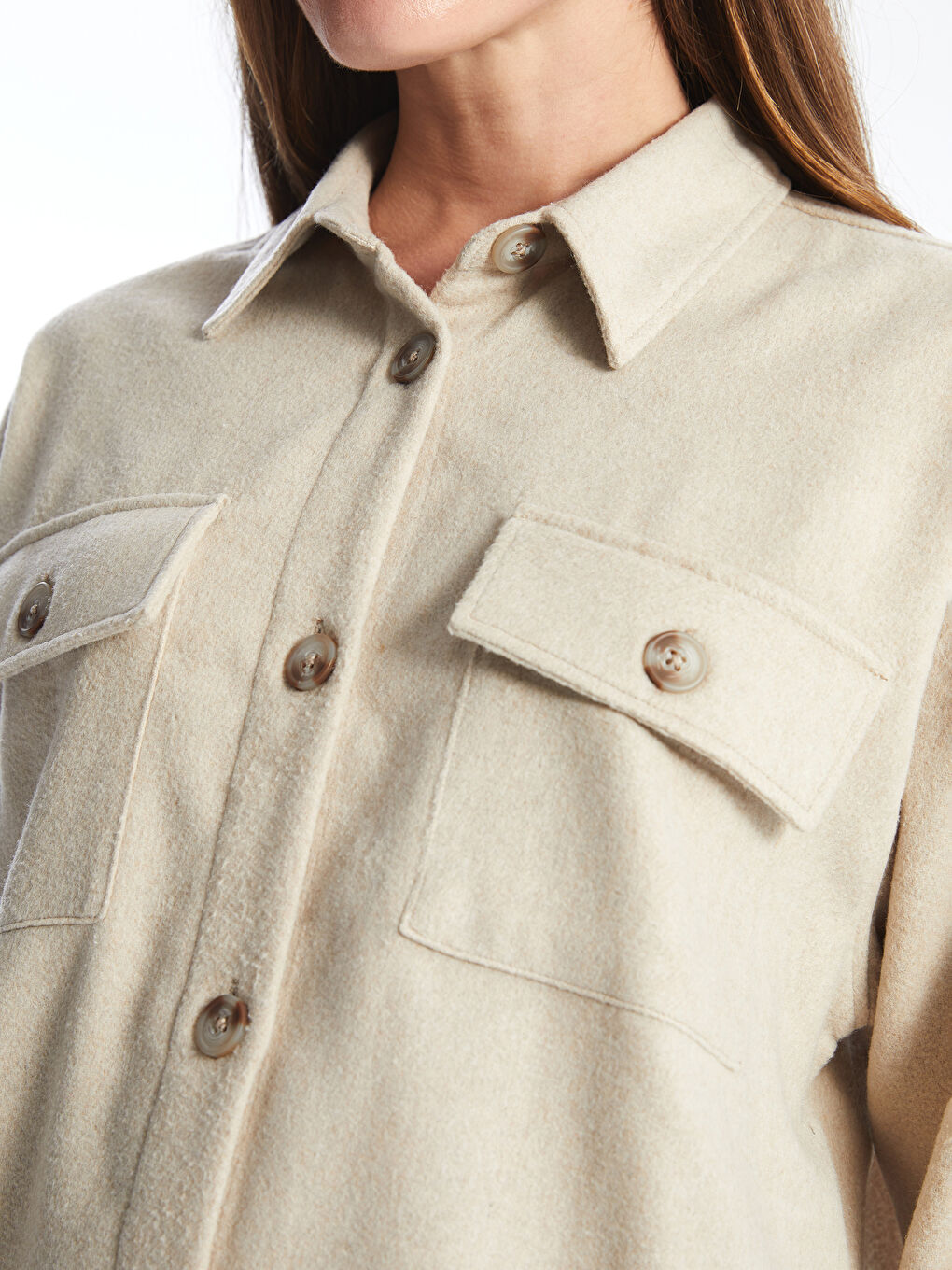 LCWAIKIKI Maternity Oversize Mutterschafts-Hemdjacke -W44996Z8-S9T