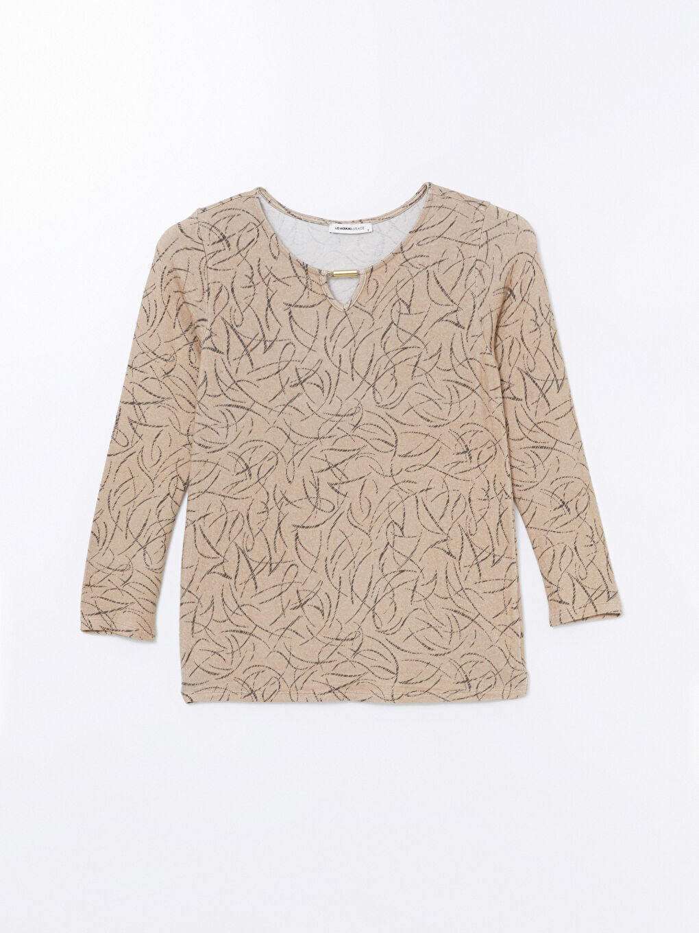 BEŽ Bluza Žena -W45001Z8-LQC