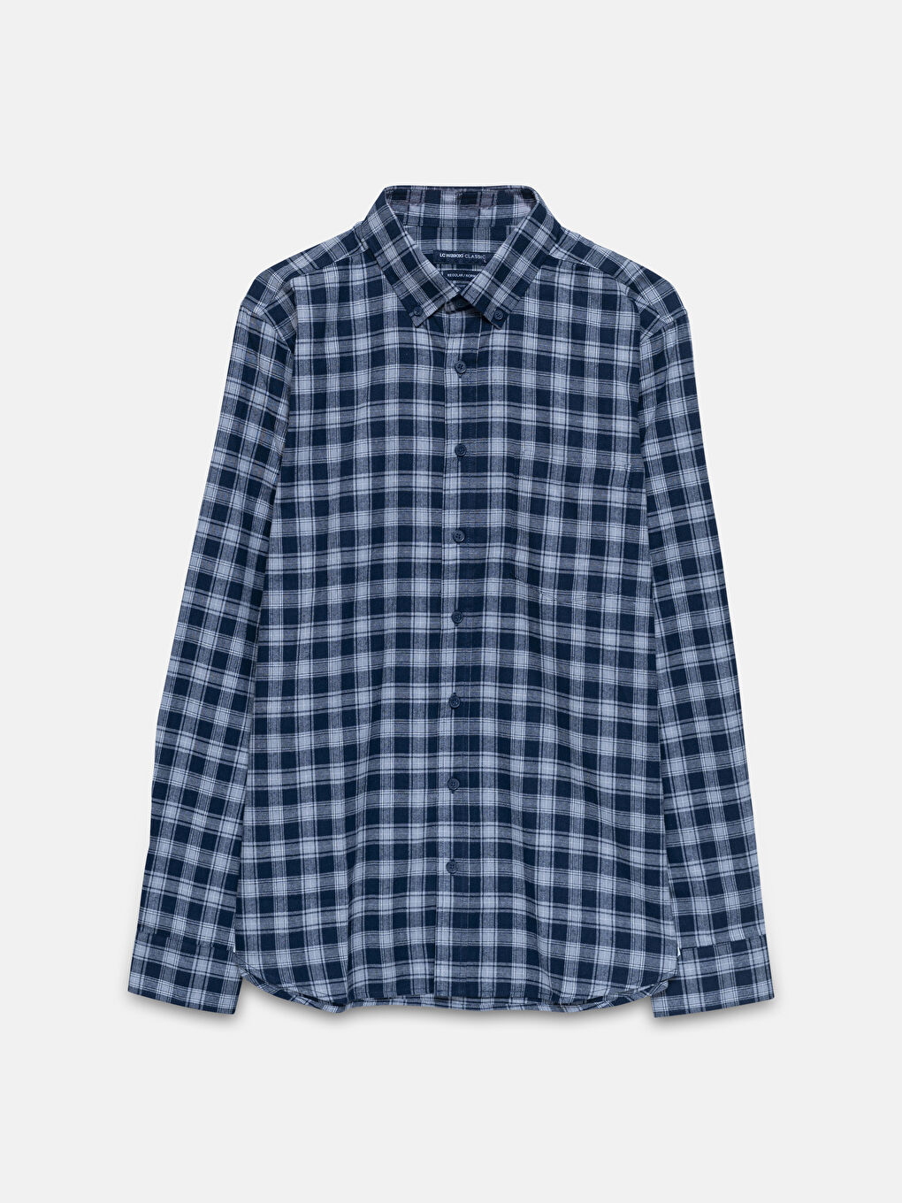 LCWAIKIKI Classic Regular Fit Long Sleeve Plaid Men's Shirt -W45002Z8-LMK