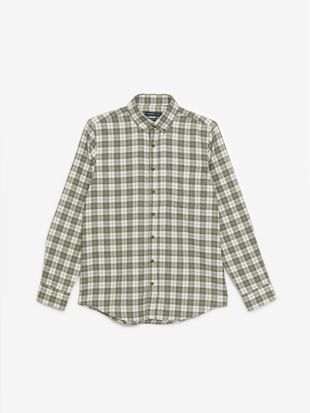 LCWAIKIKI Classic Regular Fit Long Sleeve Plaid Men's Shirt -W45003Z8-LME