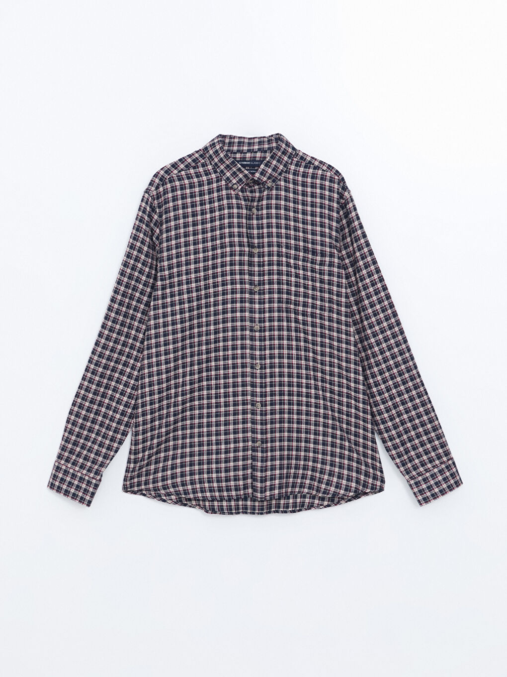 LCWAIKIKI Classic Button-Down Collar Plaid Regular Fit Men's Shirt -W45004Z8-LLH