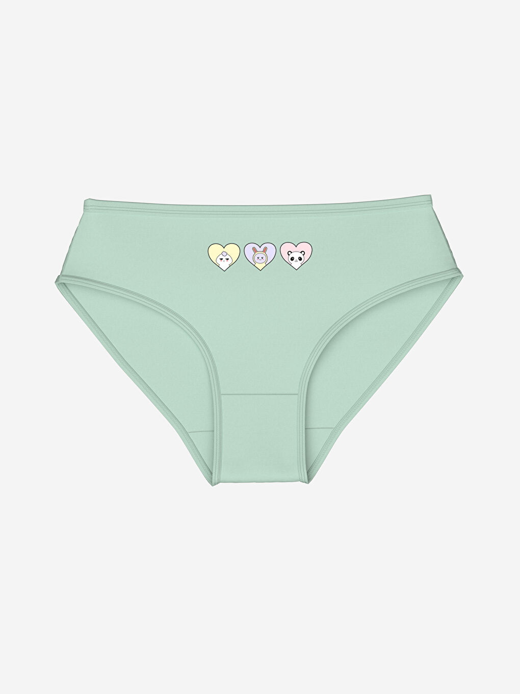 Turkuaz Baskılı Kız Çocuk Külot