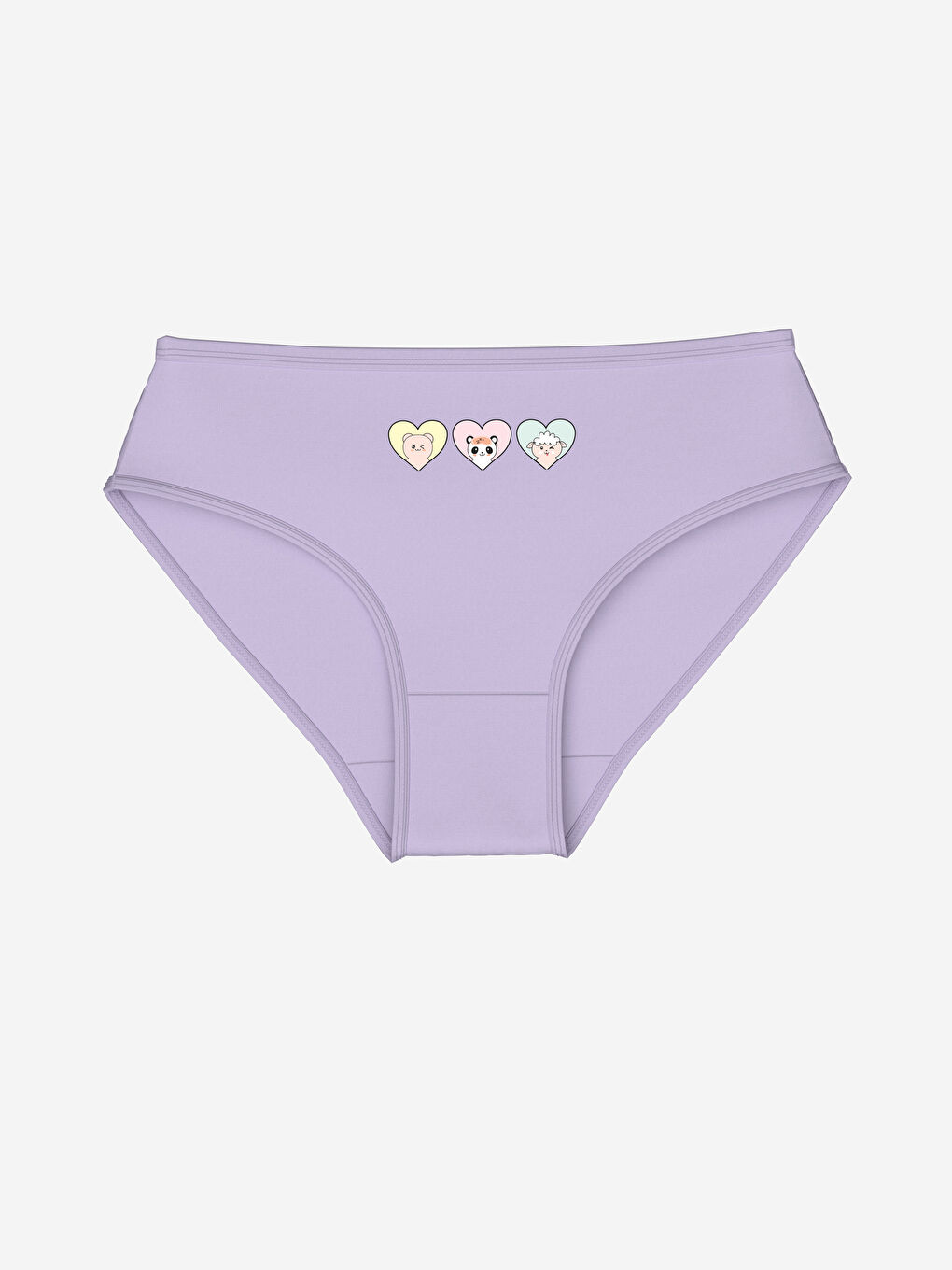 LCW Kids Lila Baskılı Kız Çocuk Külot