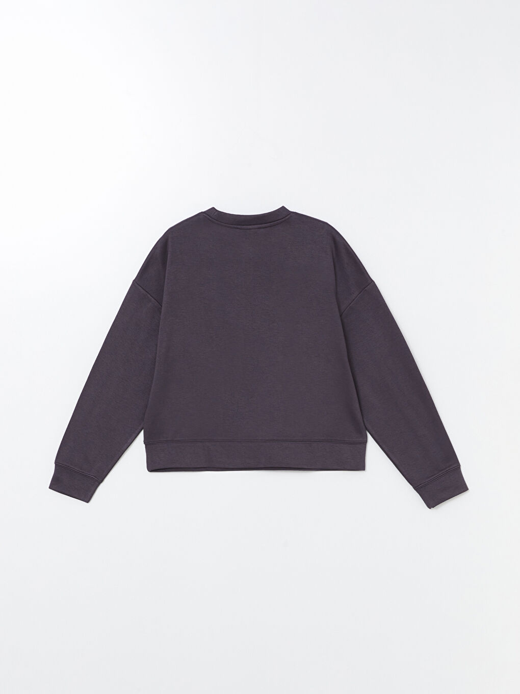 LCW Vision Antrasit Bisiklet Yaka Oversize Kadın Sweatshirt - 6