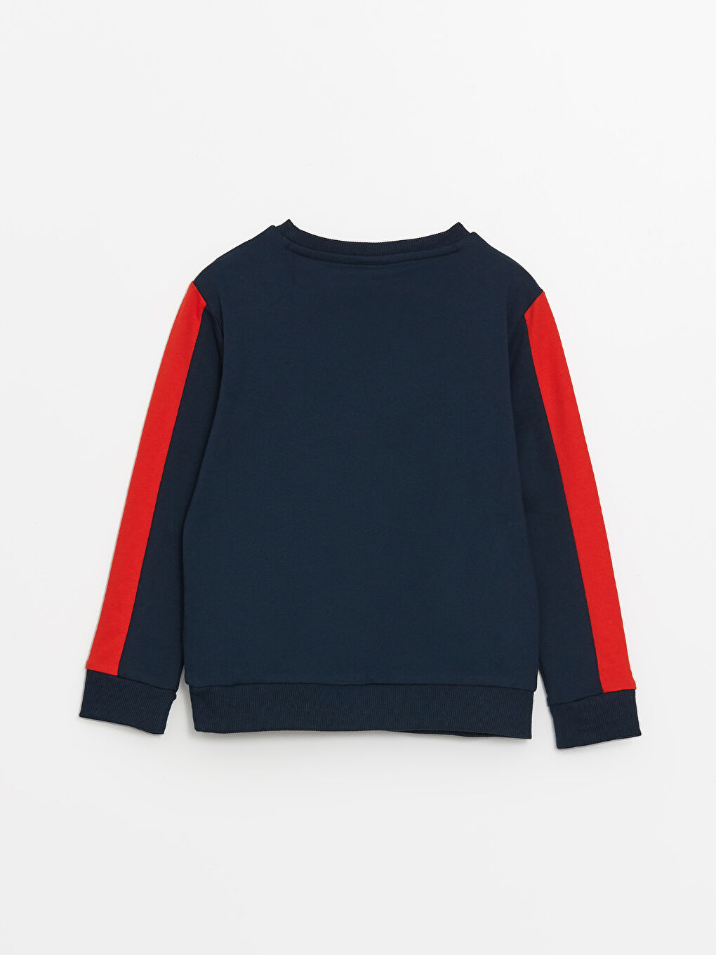 LCW Kids سويت شيرت كم طويل ياقة دائرية مطبوع سبايدرمان للأولاد -W45384Z4-DWP