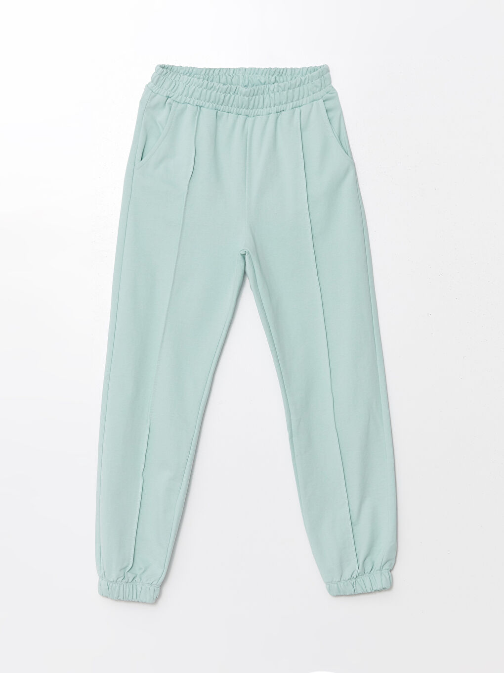 Yeşil Beli Lastikli Kız Çocuk Jogger Eşofman Altı