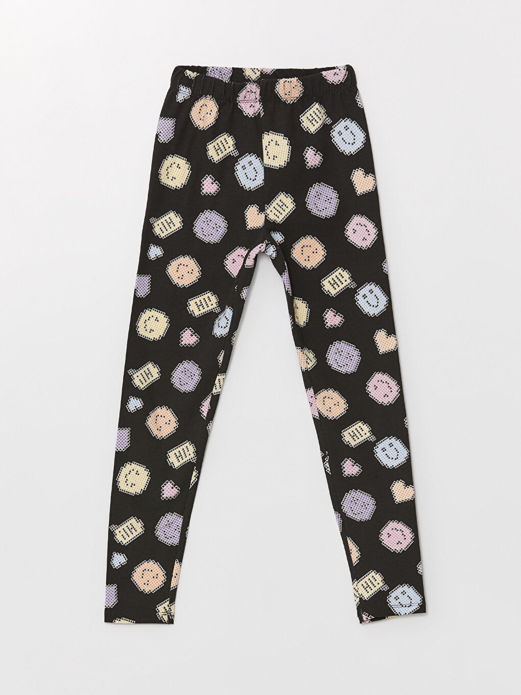 Elasticated Waist Printed Girls' Leggings