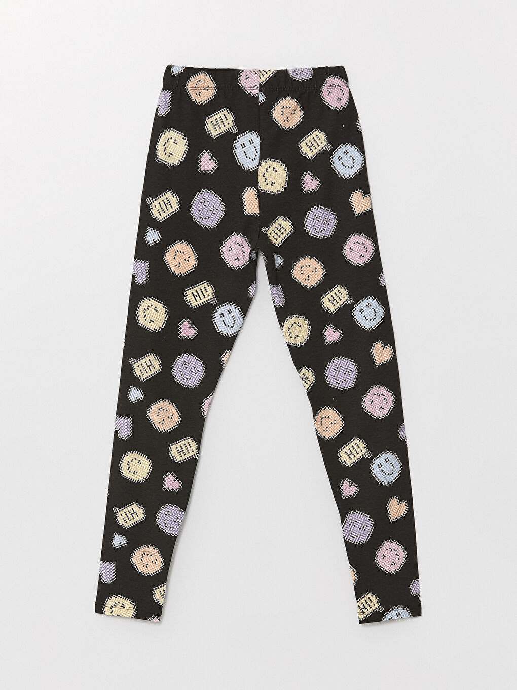 Elasticated Waist Printed Girls' Leggings-2