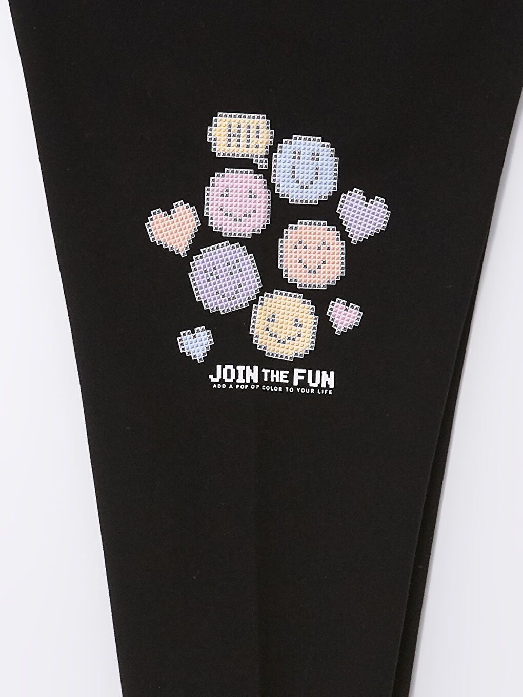 Elasticated Waist Printed Girls' Leggings-3