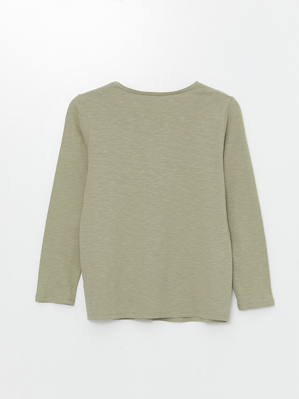 LCW Grace Crew Neck Patterned Long Sleeve Women's Blouse -W45464Z8-GHY