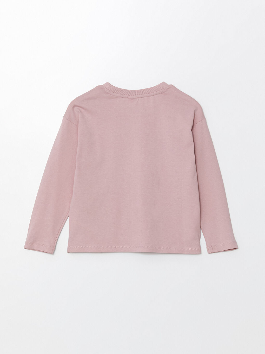 Crew Neck Printed Girls' T-Shirt -W45469Z4-FHR