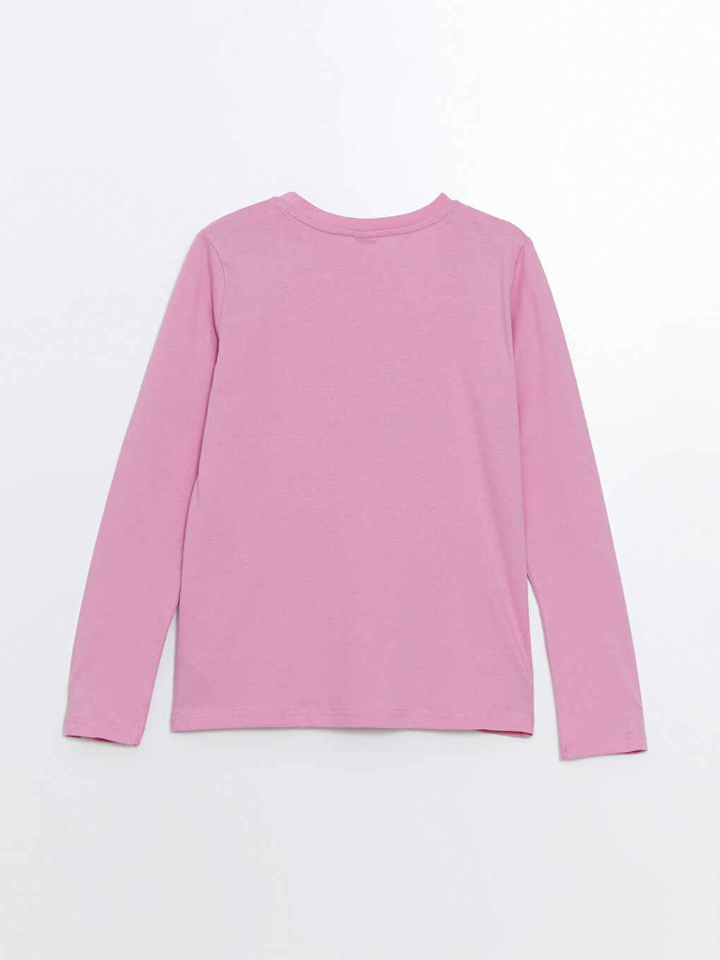 Crew Neck Printed Girls' T-Shirt-2