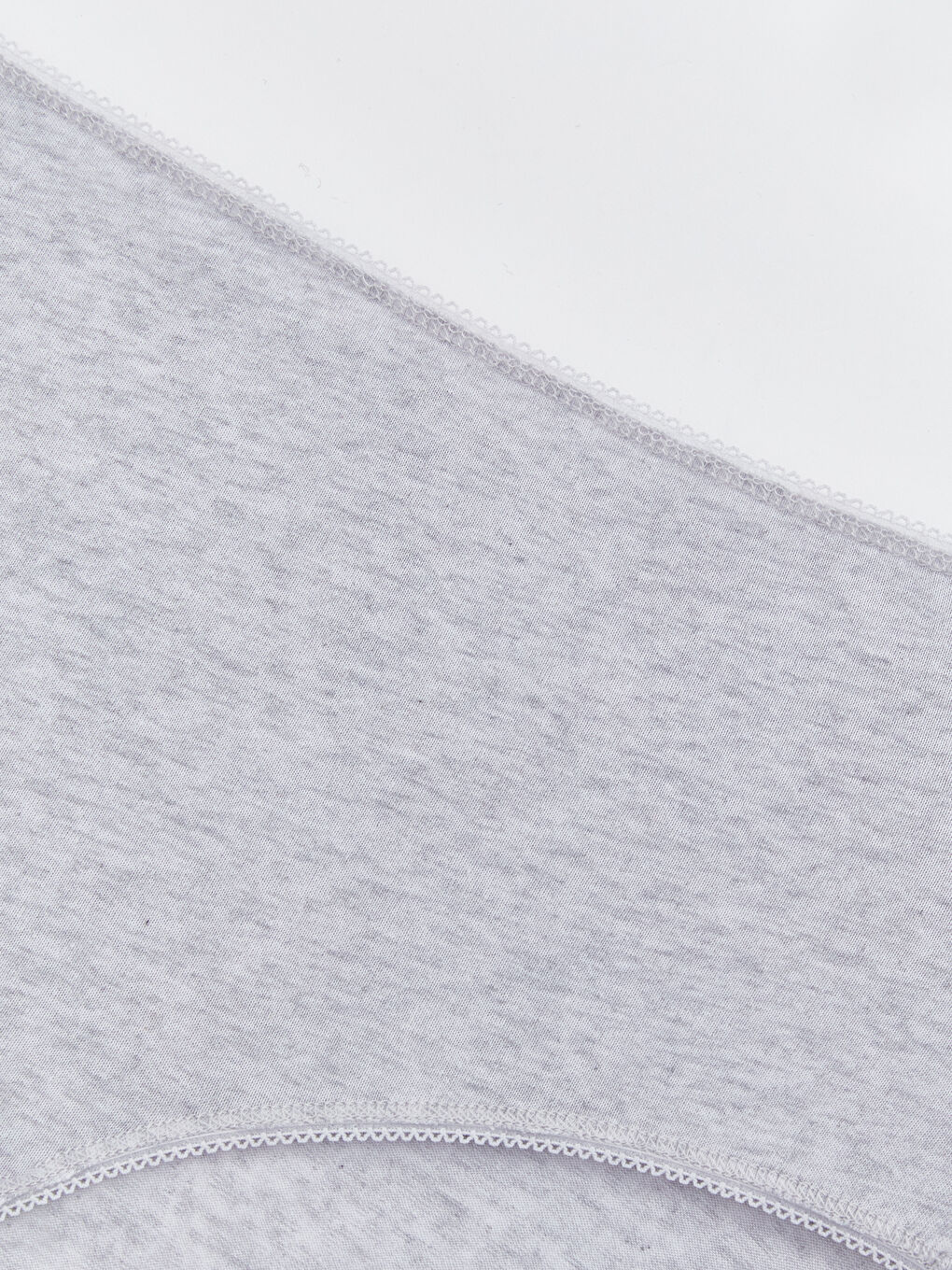 Gri Yüksek Bel Düz Klasik Külot-2