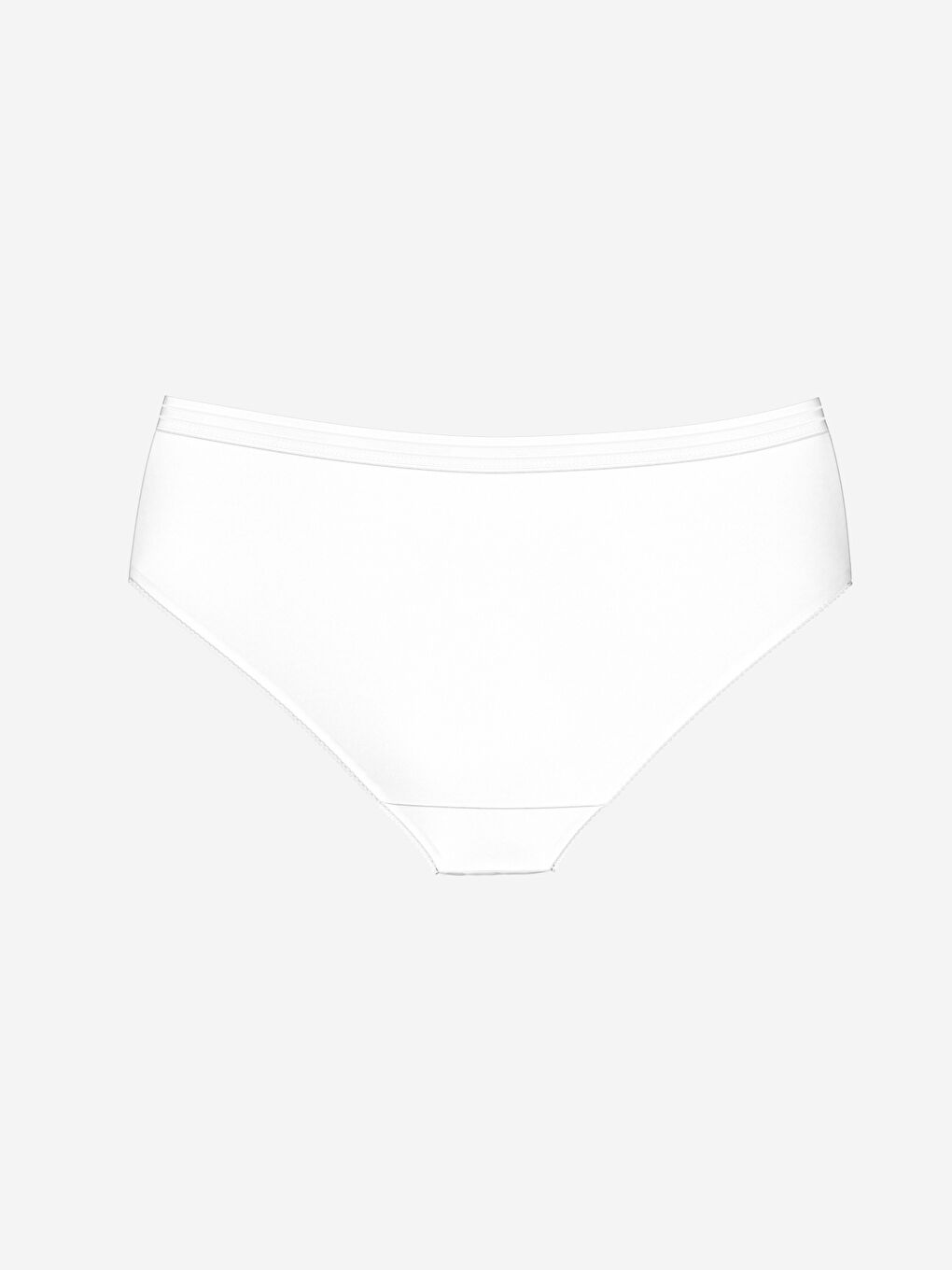 Beyaz Düz Hipster Külot-1