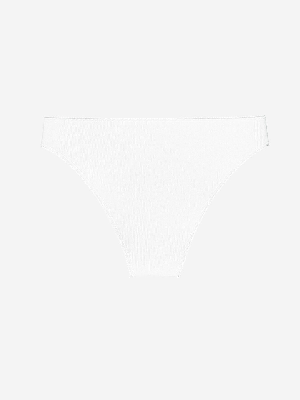 Beyaz Düz Brazilian Külot-1