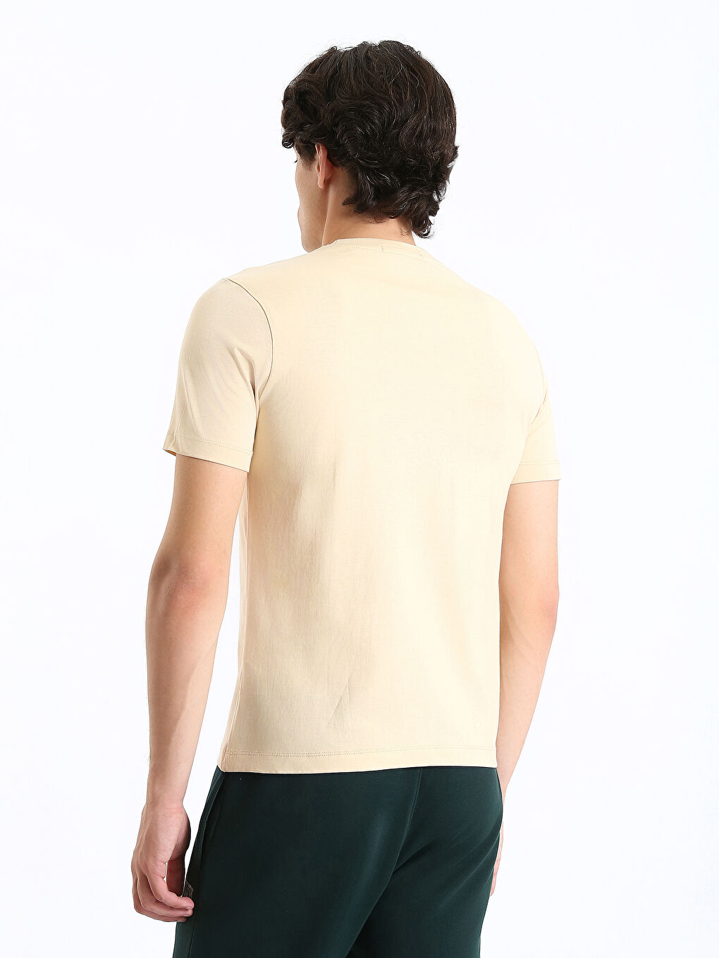 Crew Neck Printed Short Sleeve Men's T-Shirt-4