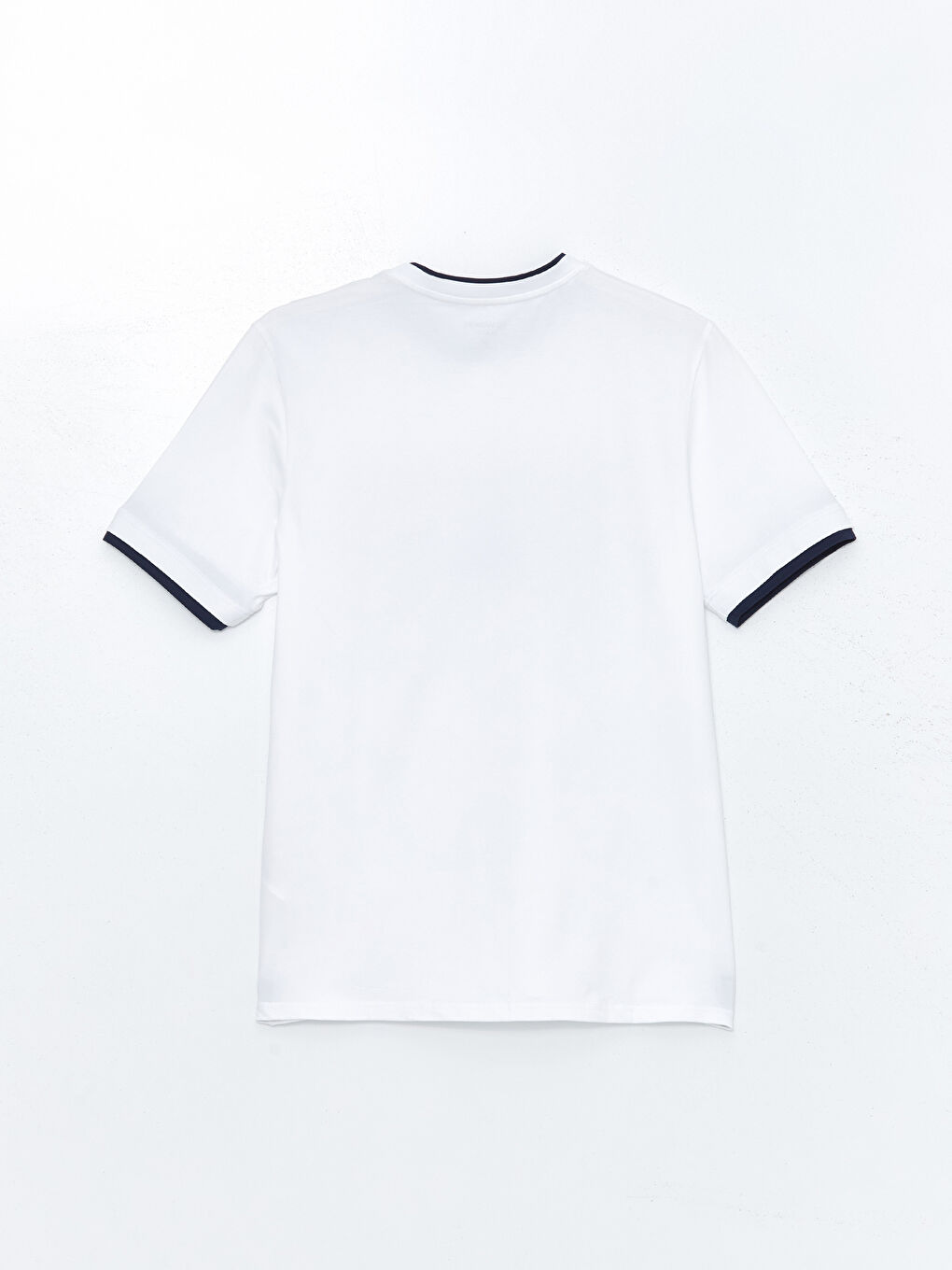 Crew Neck Short Sleeve Printed Combed Cotton Men's T-shirt-2