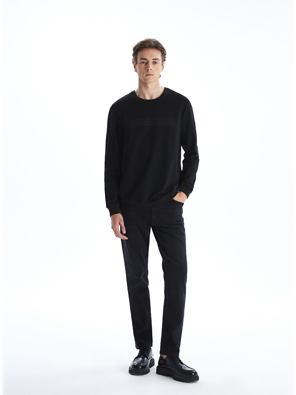 Crew Neck Men's Sweatshirt-1