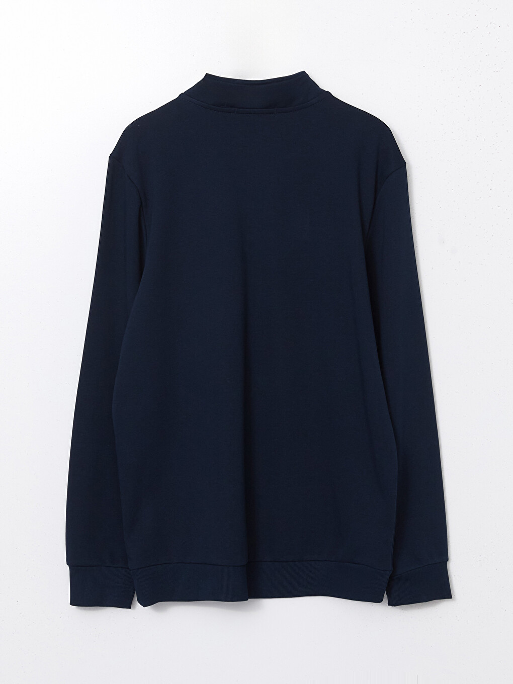 Sweat-shirt À Col Cheminée Zippé Pour Hommes-5