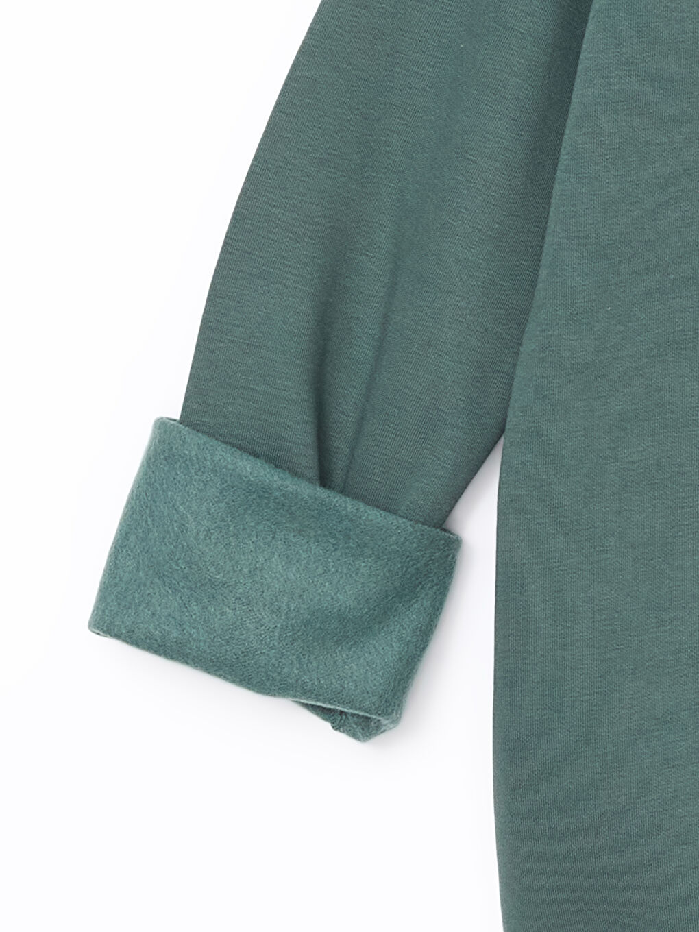 سويت شيرت تخين مطبوع بياقة دائرية للرجال-5