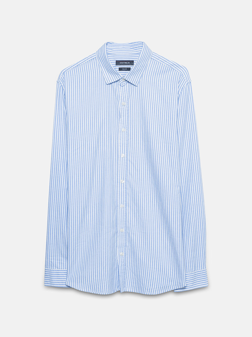 Slim Fit Long Sleeve Striped Men's Shirt