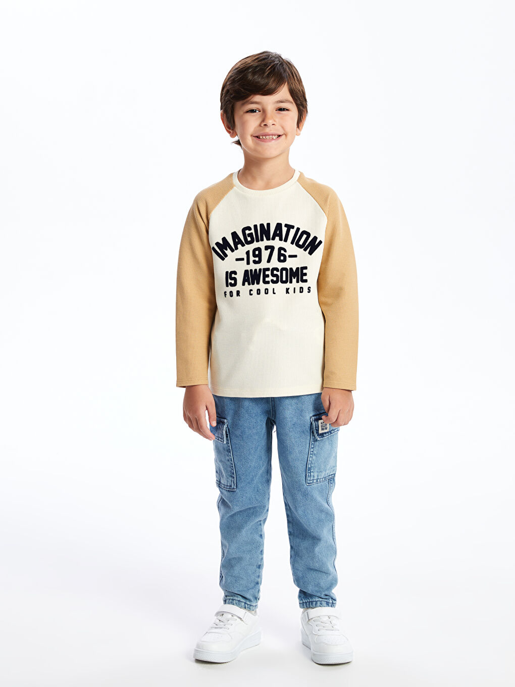 LCW Kids İndigo Beli Lastikli Basic Erkek Çocuk Jean Şort - 2