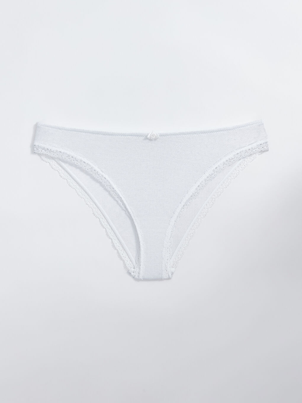 Culotte de Bikini avec Détails en Dentelle
